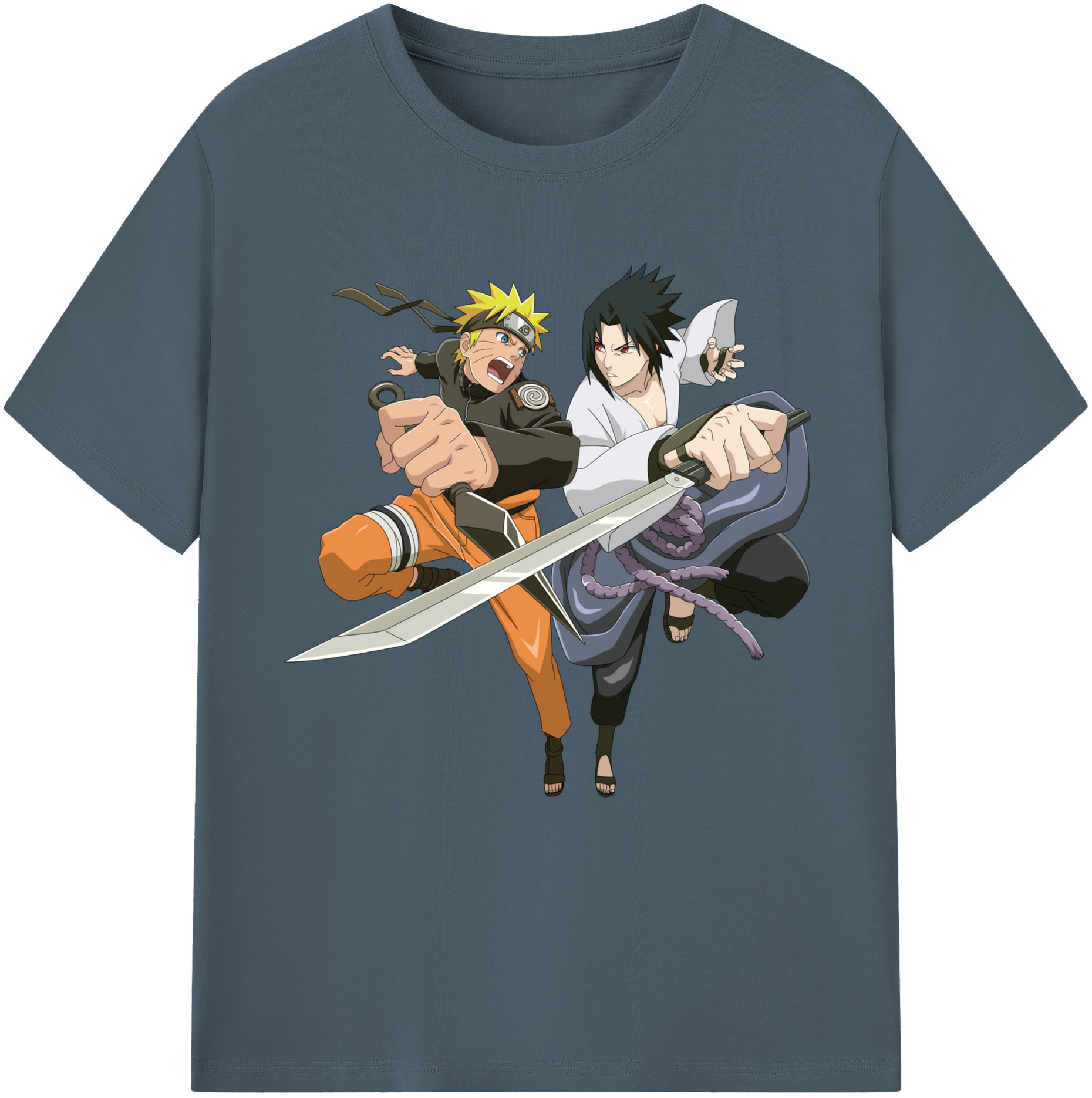 （画像用） NARUTO -ナルト- うずまき ナルト Uzumaki Naruto 綿100％半袖Tシャツ（フロントプリント）